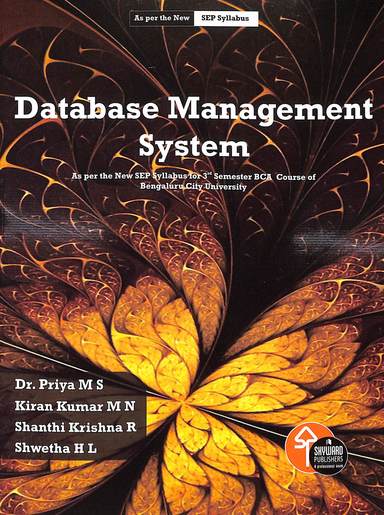 Database Management System For 3rd Sem Bca Course Sep Syllabus : Bcu