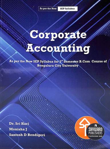 Corporate Accounting 3rd Sem Bcom Sep : Bcu
