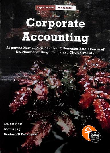 Corporate Accounting For 2nd Sem Bba Sep Syllabus : Bcu