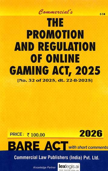 Promotion & Regulation Of Online Gaming Act 2025