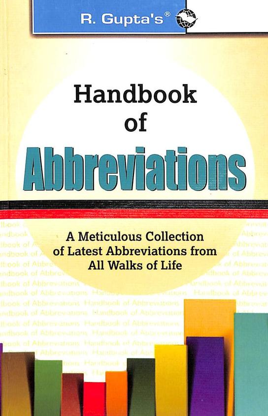 Handbook Of Abbreviations: Code R-228