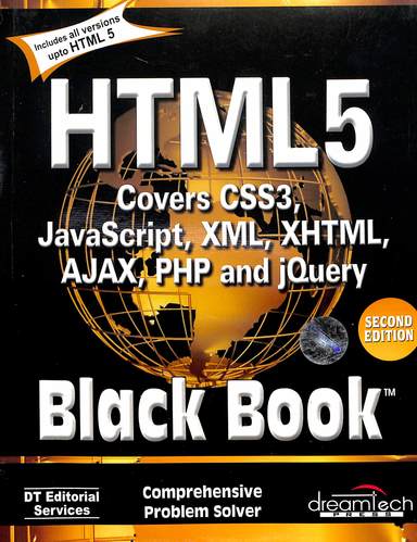 Html5 Covers Css3 Javascript Xml Xhtml Ajax Php & Jquery Black Book