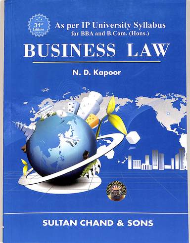 Business Law For Bba & B Com As Per Ip University Syllabus