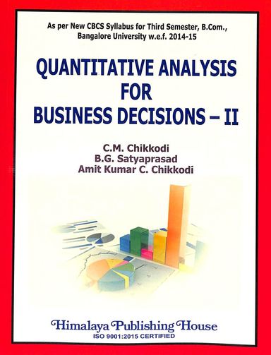 buy-quantitative-analysis-for-business-decisions-2-fpr-3rd-sem-bcom