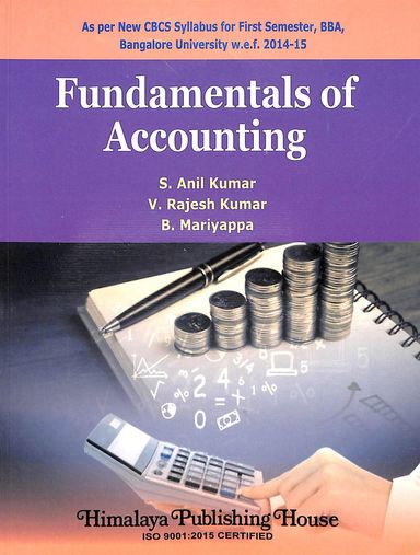 Buy Fundamentals Of Accounting For 1 Sem Bba : Bu Code Paa 725 Book : S ...