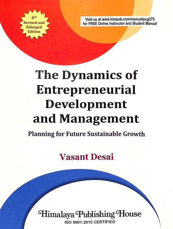 Buy Dynamics Of Entrepreneurial Development Management Planning For Future Sustainable Growth Book Vasant Desai 9352991338 9789352991334 Sapnaonline Com India