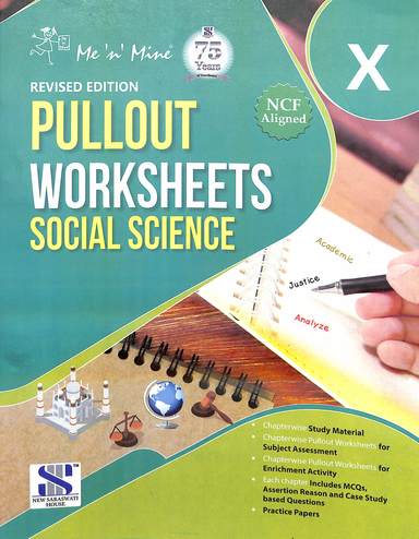 Me N Mine Pullout Worksheet Social Science Class 10 : As Per Ncf 2023
