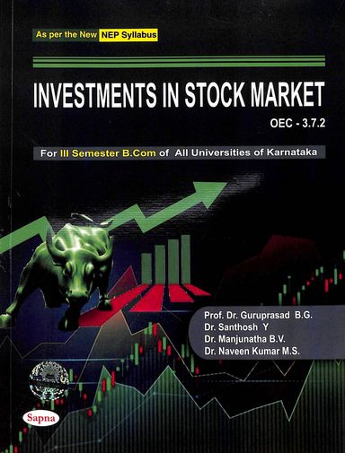 Investments In Stock Market For 3rd Sem B Com Oec 3.7.2 Nep : All Universities Of Karnatka