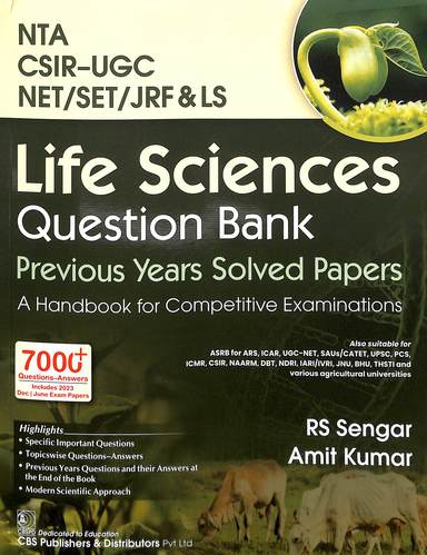 Life Science Question Bank Nta Csir Ugc Net Set Jrf & Ls Previous Years Solved Papers