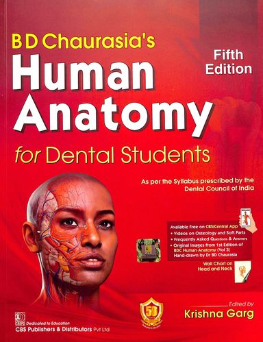 Bd Chaurasias Human Anatomy For Dental  Students