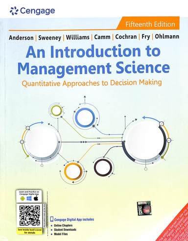 An Introduction To Management Science Quantiitative Approaches To Decision Making