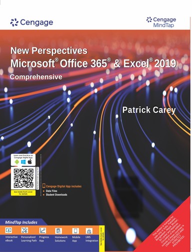 New Perspectives MicrosoftÂ® Office 365Â® and ExcelÂ® 2019 Comprehensive with MindTap