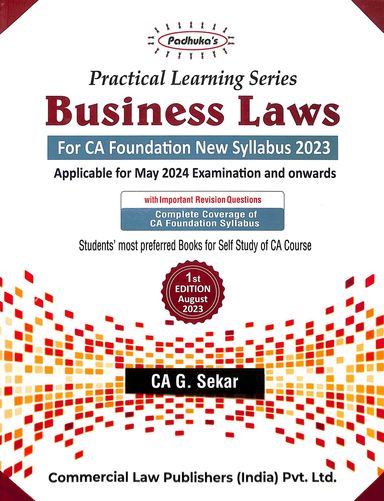 Practical Learning Series Business Laws For Ca Foundation