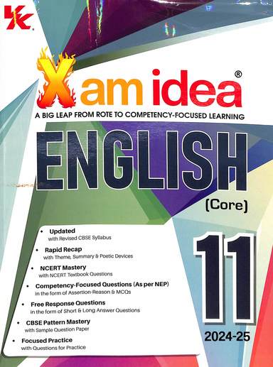 Xam Idea English Core Class 11 For 2026-27  With  Nep 2020 & Ncfse 2023