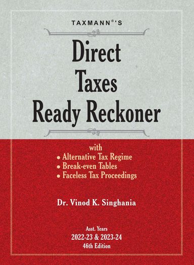 Direct Taxes Redy Reckoner Ay 2022-23 & 2023-24