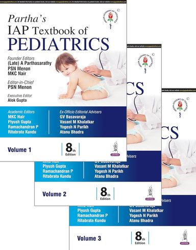 Parthas Iap Textbook Of Pediatrics Set Of 3 Vols