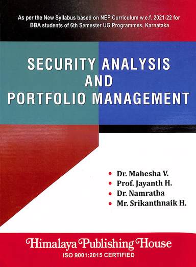 Security Analysis & Portfoli Management For Bba Student Of 6th Sem Nep Syllabus Ug Programmes