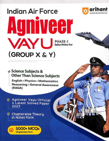 Indian Air Force Agniveer Vayu Phase 1 Online Written Test  Group X & Y  : Code J812