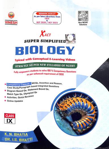 Xact Super Easy Biology Class 9 : Cbse As Per New Syllabus Of Ncert