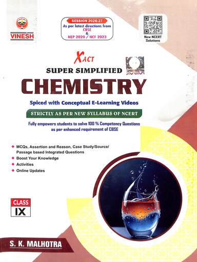 Xact Super Easy Chemistry Class 9 : Cbse As Per New Syllabus Of Ncert