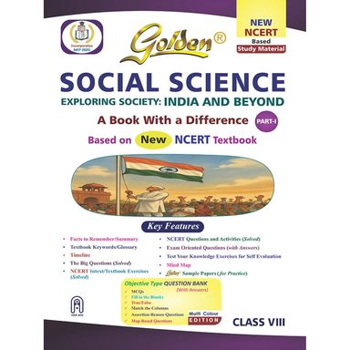 Golden Social Science Class 8 Exploring Society India & Beyond  Part 1 Based On  New Ncert Text Book