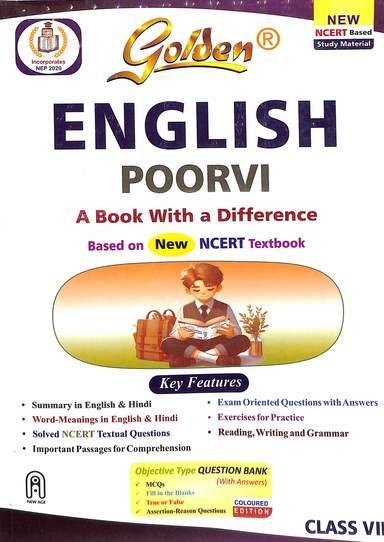 Golden English  Poorvi Based On New Ncert Text Book  For Class 7 Cbse