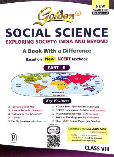 Golden Social Science Class 8 Exploring Society India & Beyond  Part 2 Based On  New Ncert Text Book