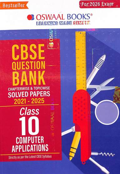 Buy Computer Applications Class 10 Cbse Question Bank Chapterwise ...