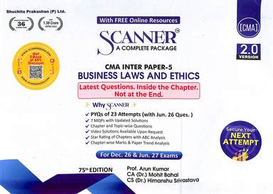 Business Laws & Ethics Cma Inter Paper 5 Scanner 2.0 Version