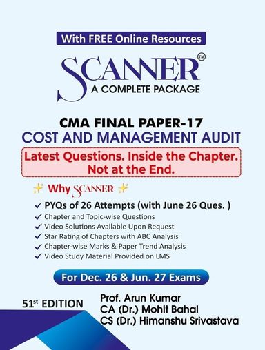 Cost & Management Audit Cma Final Paper 17 Scanner 2.0 Version
