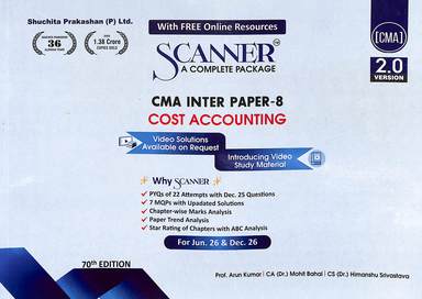 Cost Accounting Cma Inter Paper 8 Scanner A Complete Package Cma 2.0 Version