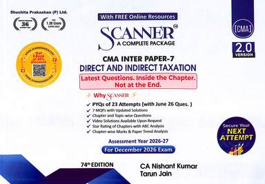 Direct & Indirect Taxation Cma Inter Paper 7 Scanner 2.0 Version