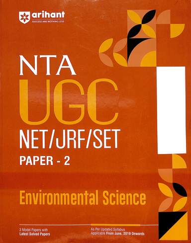 Environmental Science Nta Ugc Net Jrf Set Paper 2 : Code D507