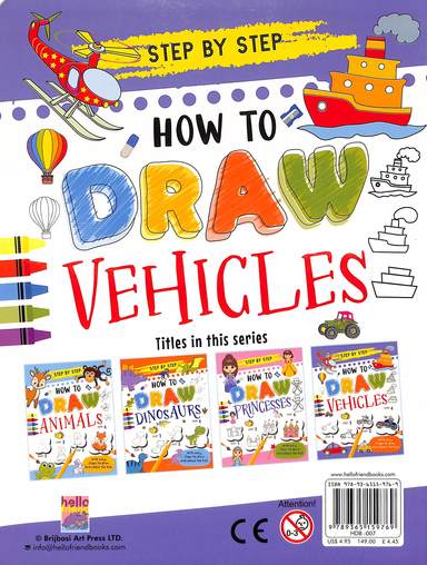 Buy How To Draw Vehicles : Step By Step book : Na , 9365159768 ...
