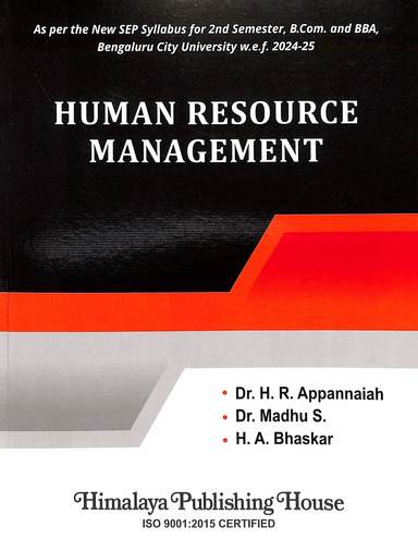 Human Resource Management For Bcom & Bba 2 Sem Sep : Bcu