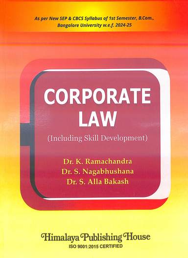 Corporate Law Including Skill Development B Com 1st Sem New Sep & Cbcs Syllabus : Bu