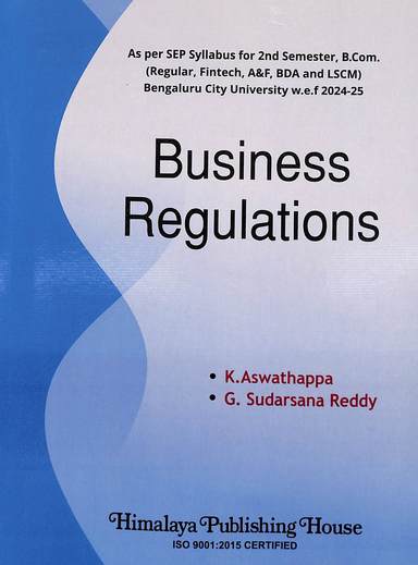 Business Regulations For B Com 2nd Sem Sep Regular Fintech A & F Bda & Lscm : Bcu