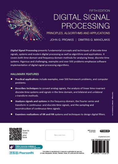 Buy Digital Signal Processing Principles Algorithms & Applications