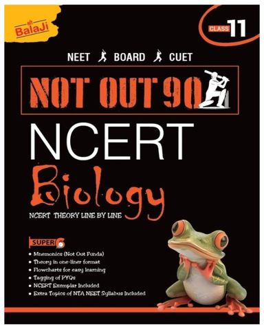 Not Out 90 Ncert Biology : Class 11  Neet Board Cuet