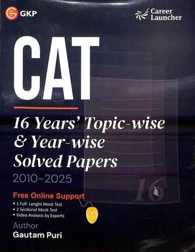 Cat 16 Years Topic Wise & Year Wise Solved Papers 2010-2025