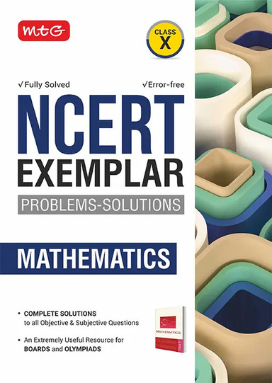 MTG Class 10 NCERT Exemplar Problems-Solutions Mathematics For 2026-27 Exam | Complete Solutions to All Objective and Subjective Questions