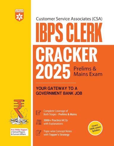 Ibps Clerk Cracker 2025 Prelims & Mains Exam Code : G642