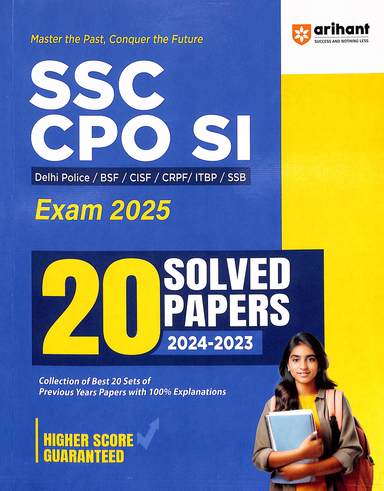 Ssc Cpo Si Exam 2025 20 Solved Papers 2024-2023 Code : J546