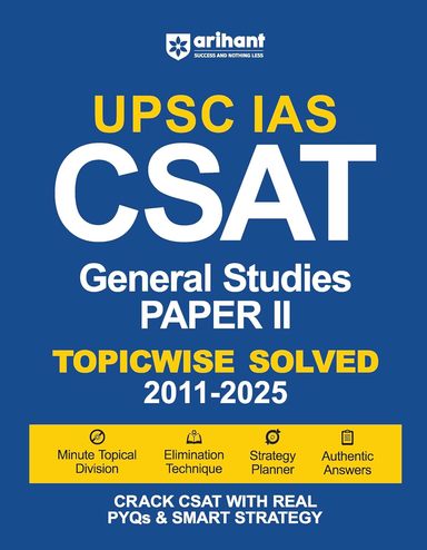 Upsc Ias Csat General Studies Paper 2 Topicwise Solved  2011-2025 : Code D1036