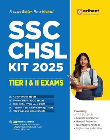 Ssc Chsl Kit 2025 Tier 1 & 2 Exams : Code J269