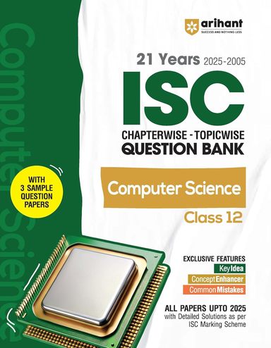 Buy Computer Science Class 12 For 21 Years 2025-2005 Isc Chapterwise ...