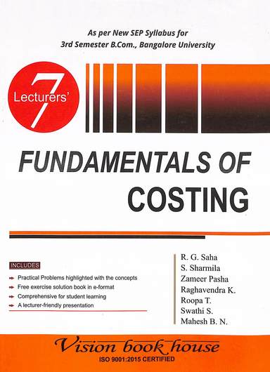 7 Lecturers Fundamentals Of Costing For 3rd Sem B Com Sep Syllabus : Bu