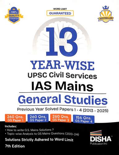 13 Year Wise Upsc Civil Services Ias Mains General Studies 1- 4 2023-2025