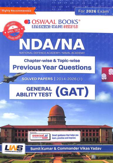 General Ability Test Nda Na Chapterwise & Topic Wise Previous Year Questions Solved Papers 2014-2026