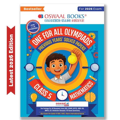 One For All Olympiads Mathematics Class 5  Previous Years Solved Papers For 2026 Exam